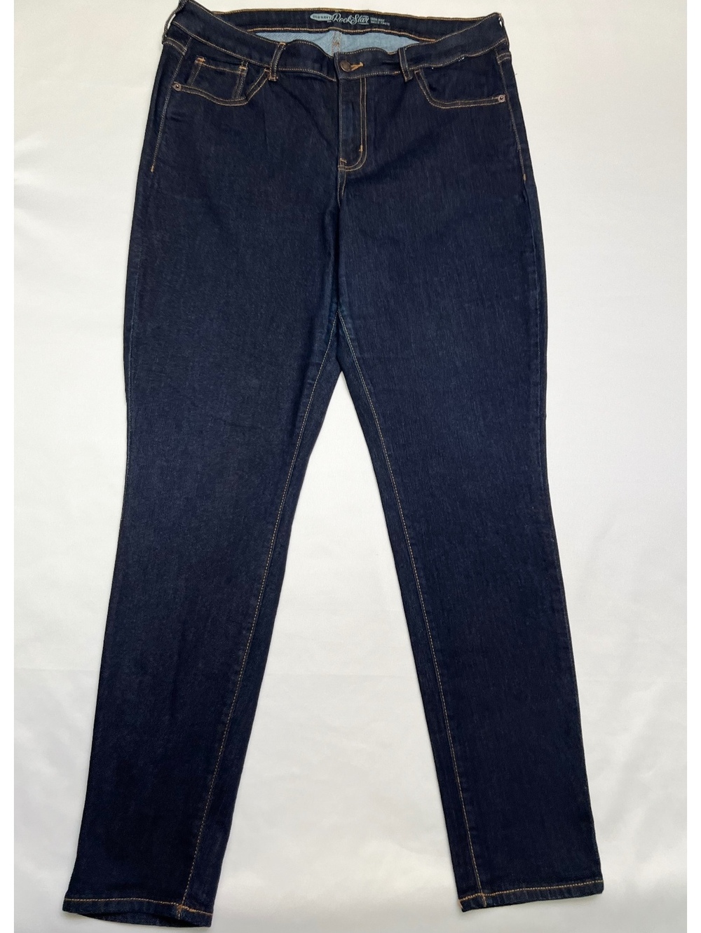 OLD NAVY The Rockstar High Rise Skinny Jeans Dark Wash Size 16 Long